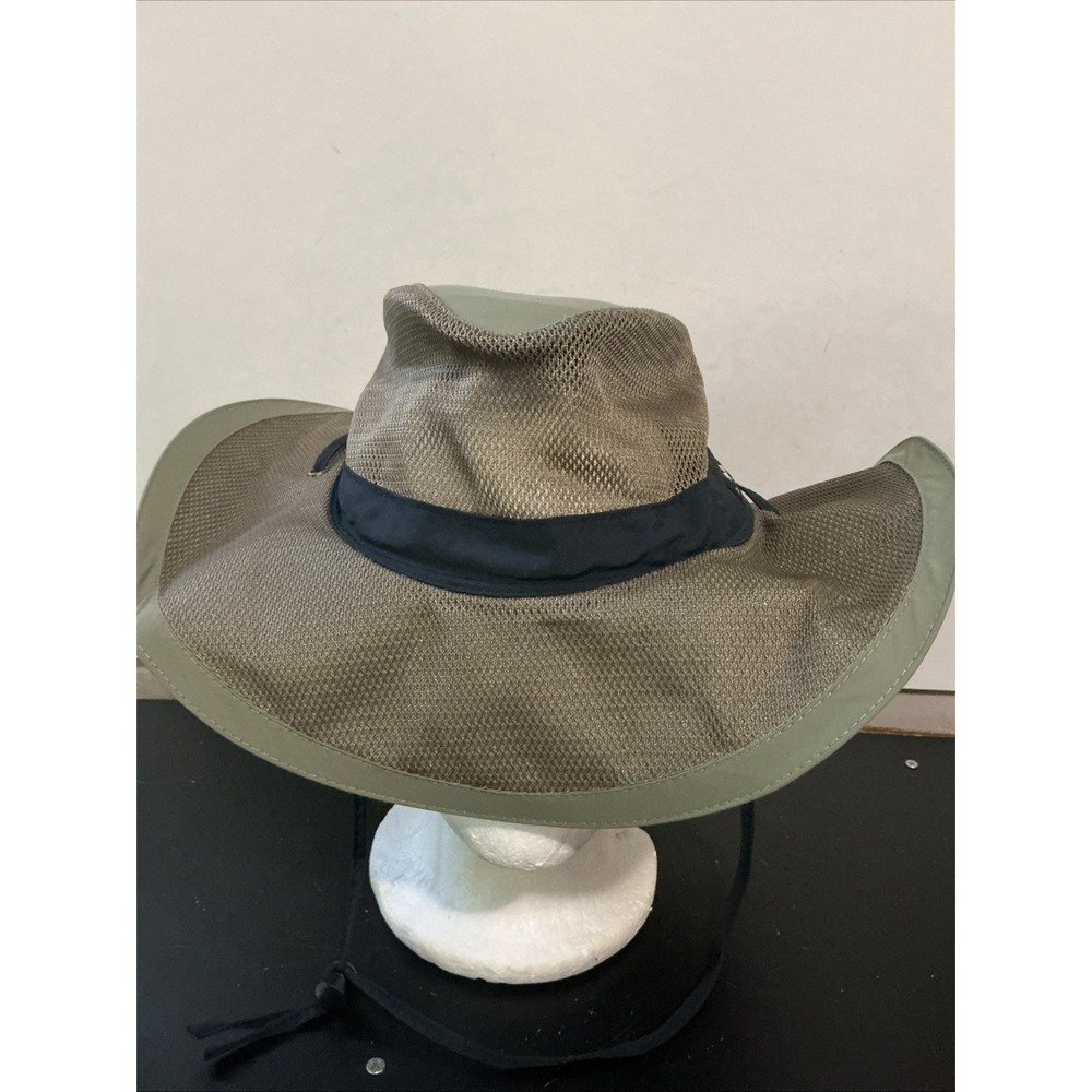 Panama Jack Original Mesh Safari Sun Hat Mens XL Khaki Green Breathable Boonie